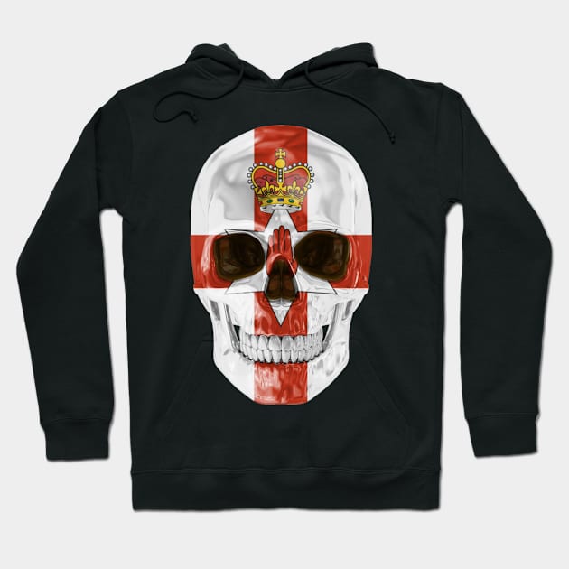 Northern Ireland Flag Skull - Gift for Irish With Roots From Northern Ireland Hoodie by Country Flags
